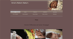 Desktop Screenshot of annasrebornbabys.de