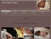 Tablet Screenshot of annasrebornbabys.de